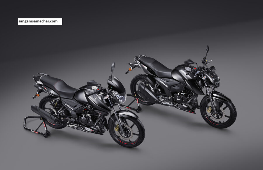 New TVS Apache RTR 160 Blaze Black Dark Edition launched 2024; Prices start from Rs. 1.20 lakh